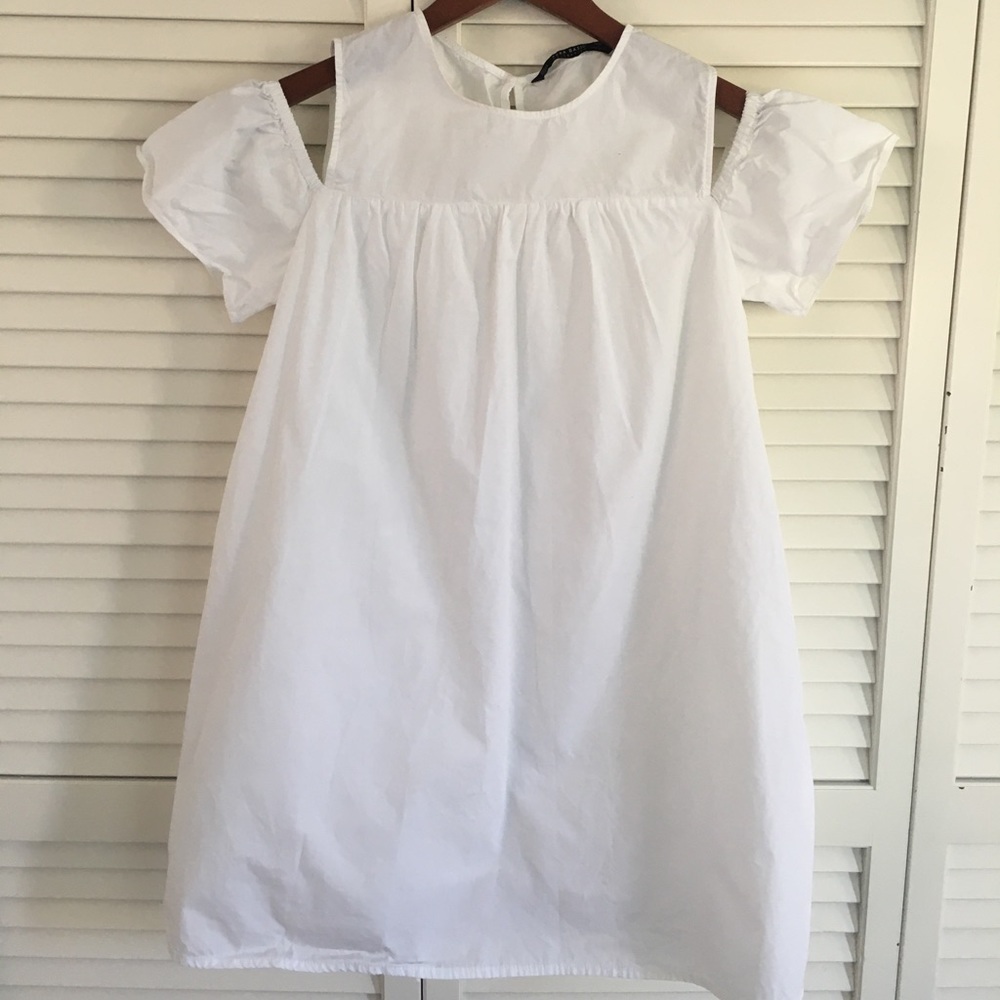 Zara white romper dress